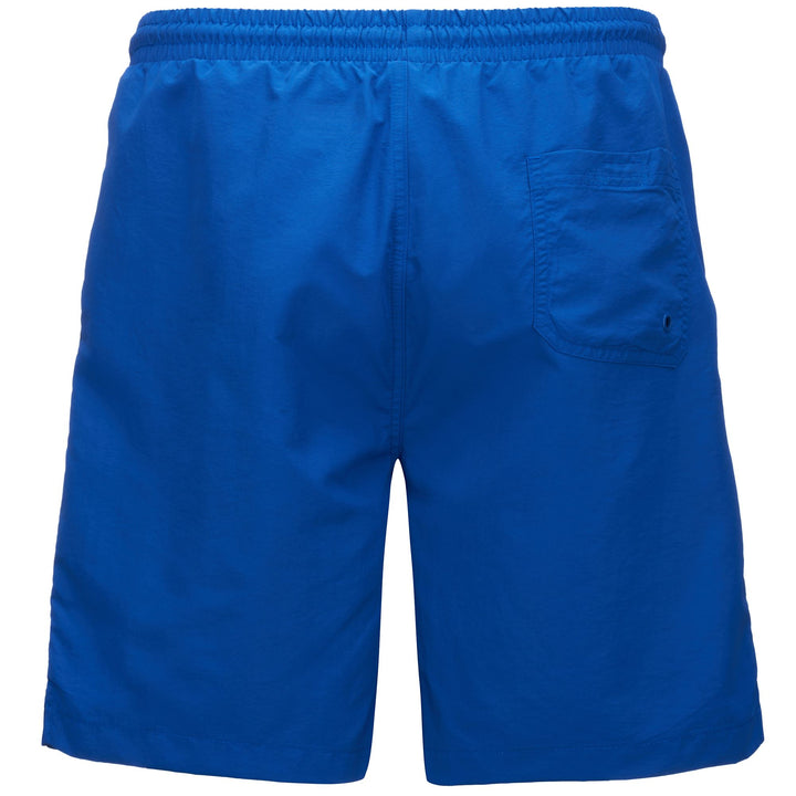 Bathing Suits Man LOGO FOKIKO Swimming Trunk BLUE CLASSIC Dressed Side (jpg Rgb)		