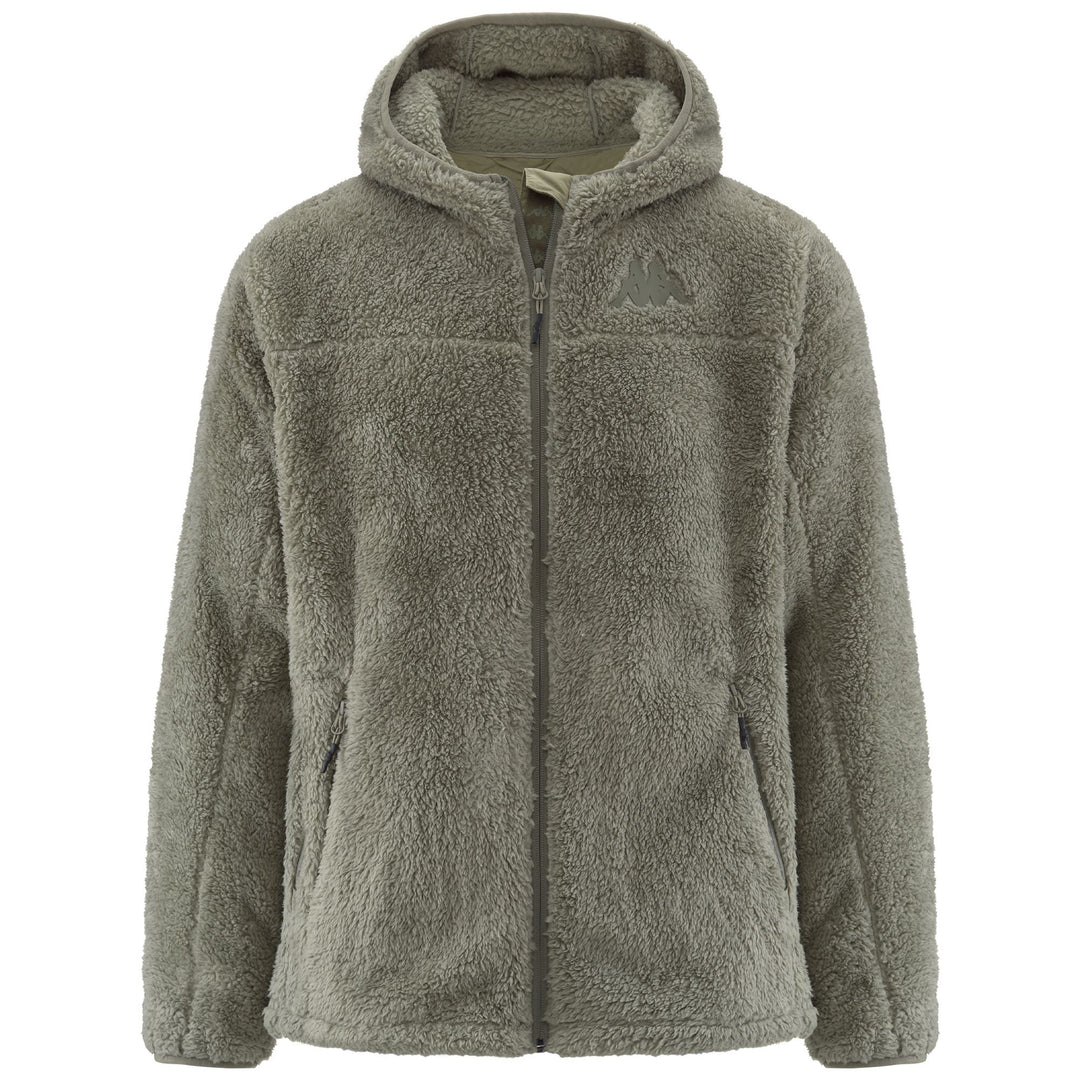 Grey Men's Ski Fleece Jacket Oak Green 01
