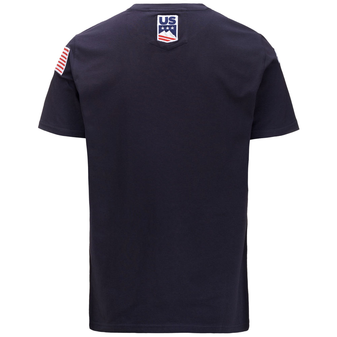 Maglietta da sci unisex slim fit blu in tessuto jersey main