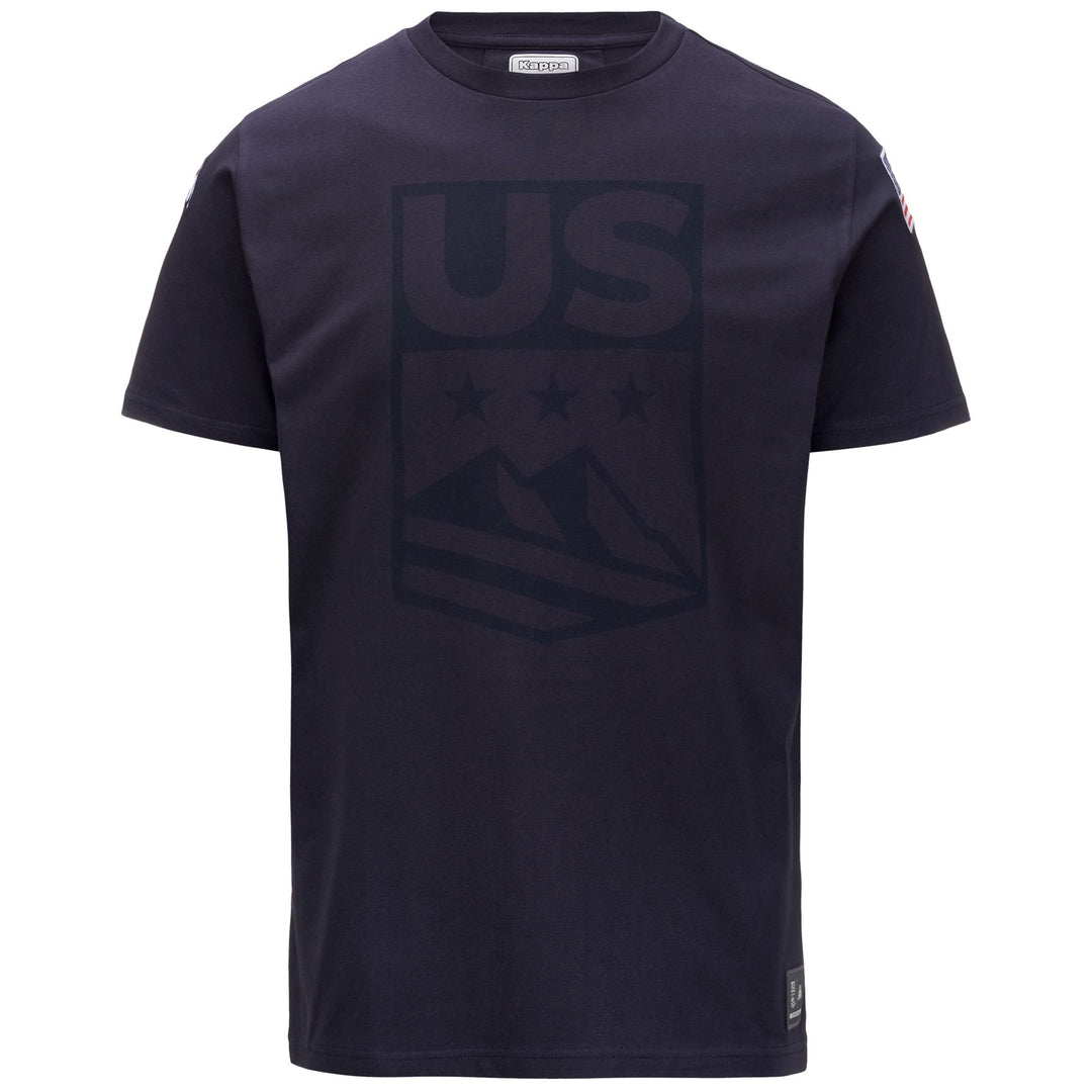 T-Shirt da Sci Slim Fit Unisex Blu Navy con Logo Ricamato main