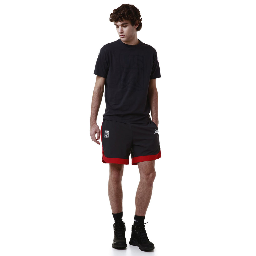 Camiseta de esquí unisex azul de corte entallado en tejido de jersey 01