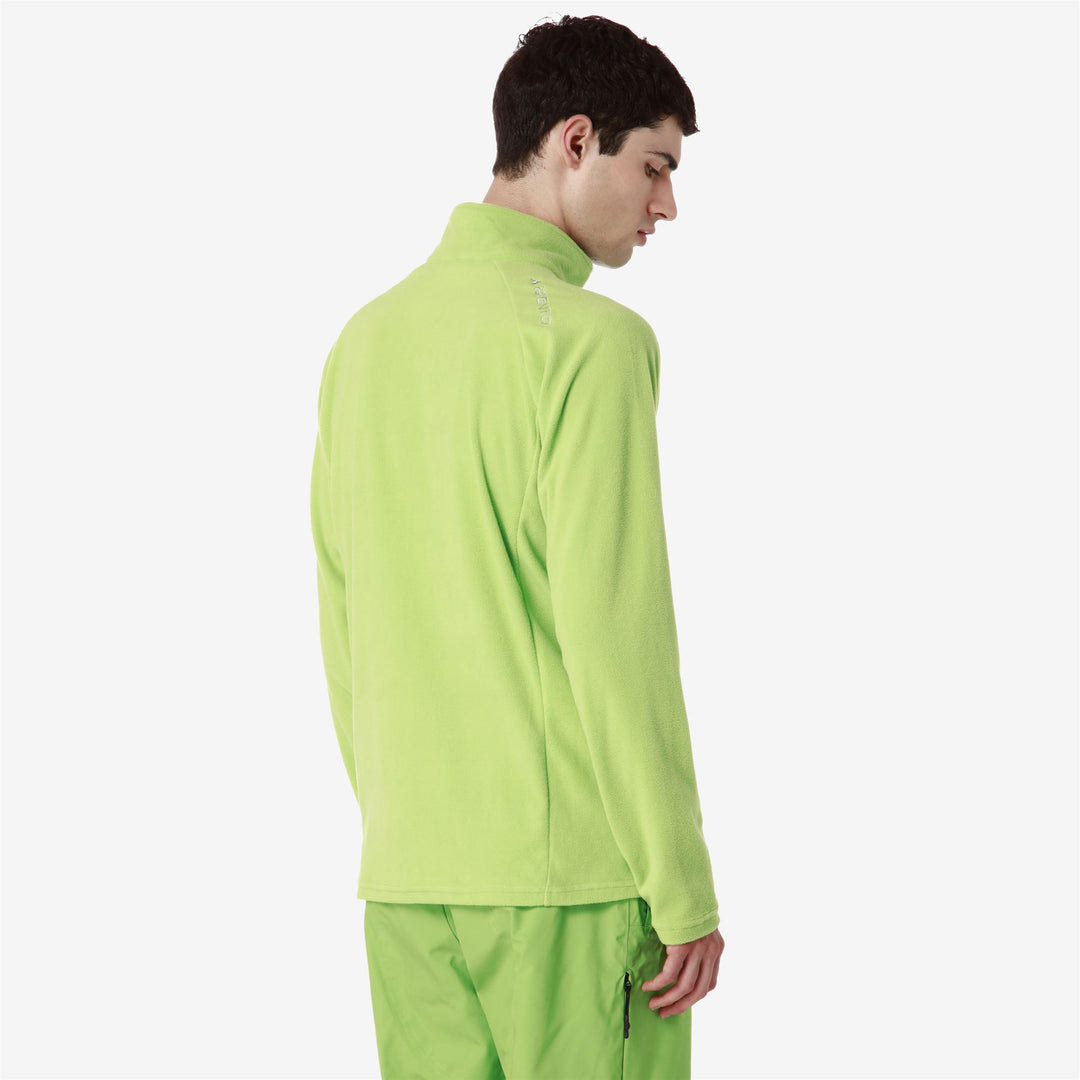 Green Unisex Slim Fit Lightweight Fleece for Ski main