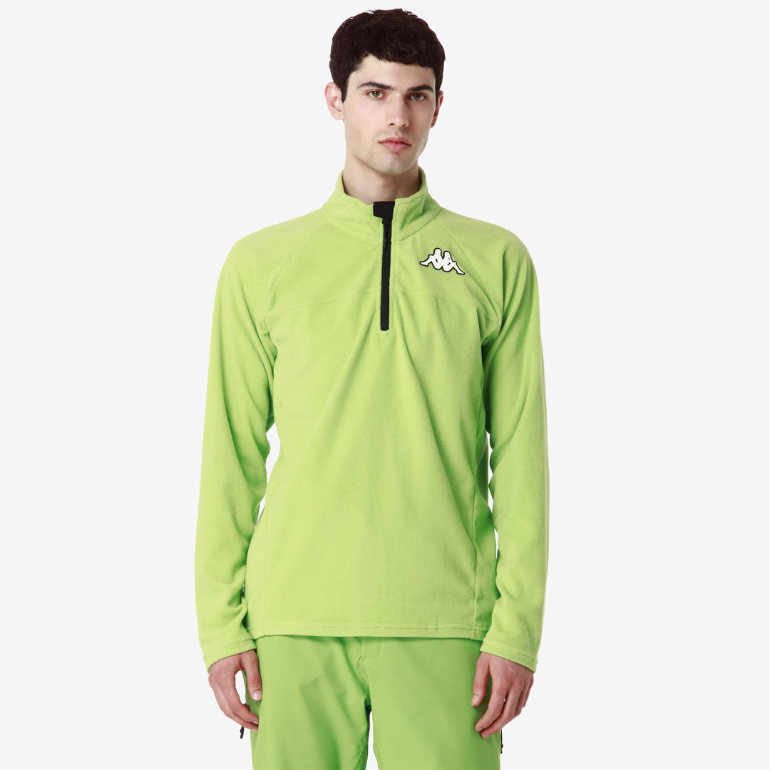 Green Unisex Slim Fit Lightweight Fleece for Ski main