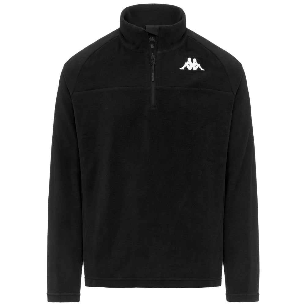 Jersey de esquí unisex negro de micropolar de corte ajustado 02
