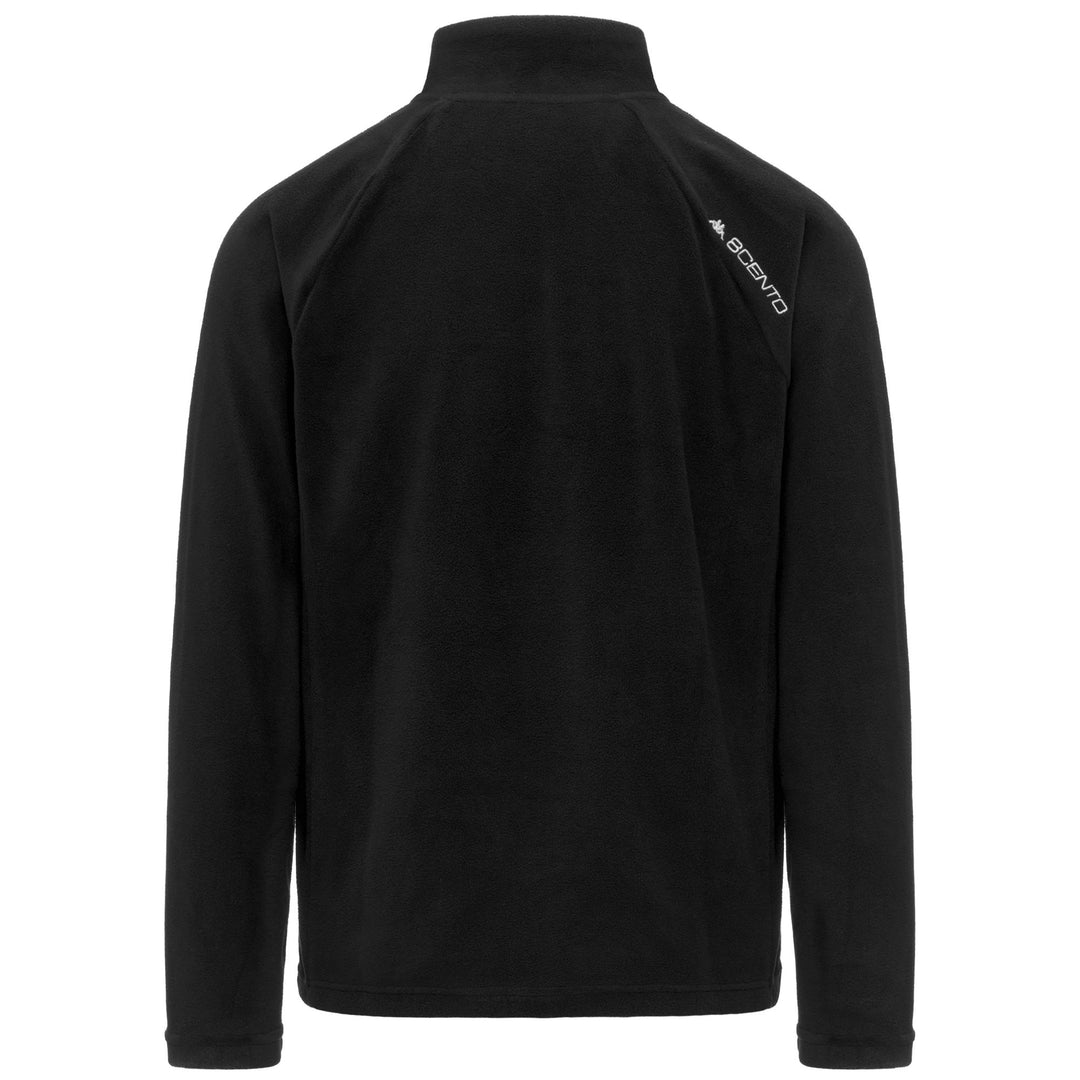 Pull de ski unisexe noir en microfibre polaire, coupe ajustée main