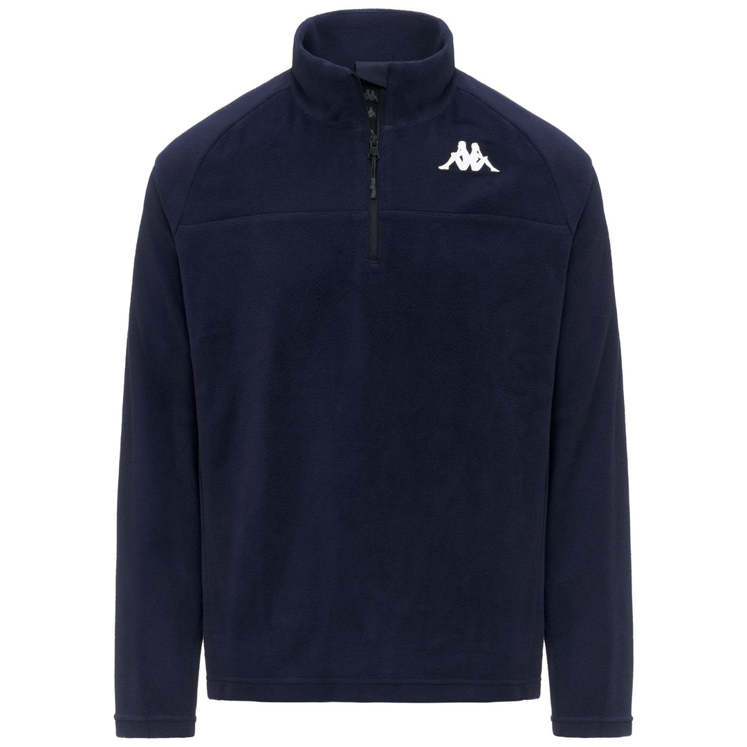 Blue Unisex Micropolar Fleece Jumper with Half-Zip main