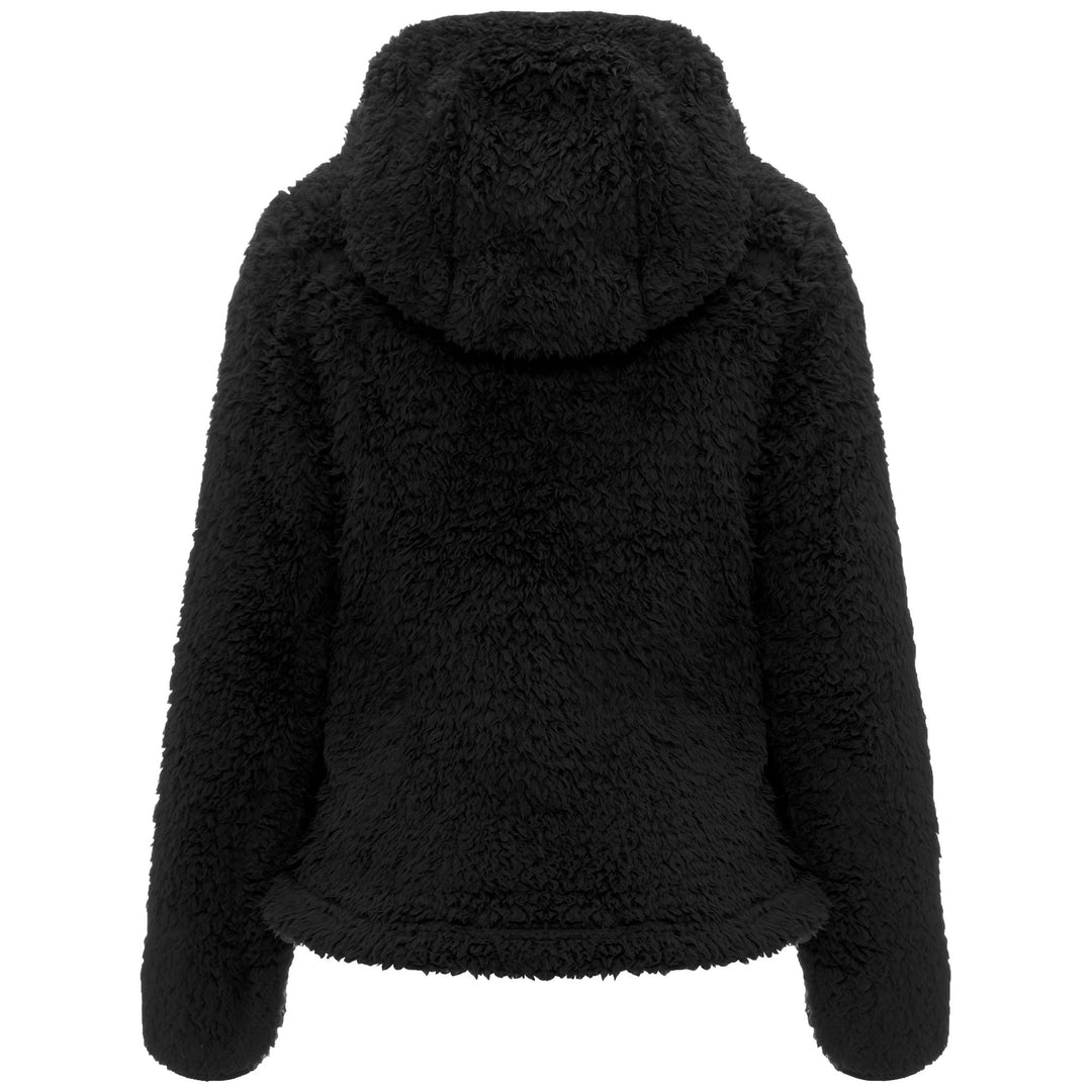 Black Women's Slim Fit Fleece Hoodie for Skiing main