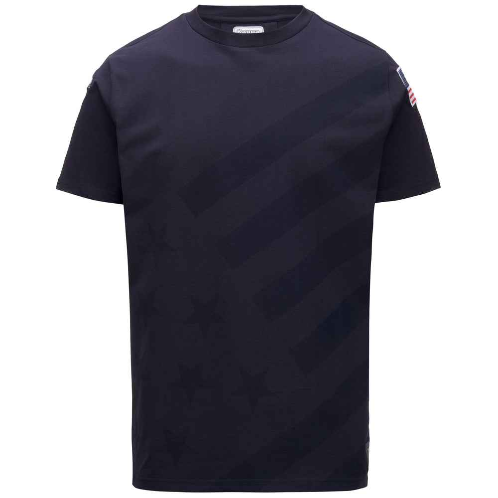 T-shirt de ski unisexe bleu, coupe ajustée, avec logo de l'équipe brodé 02