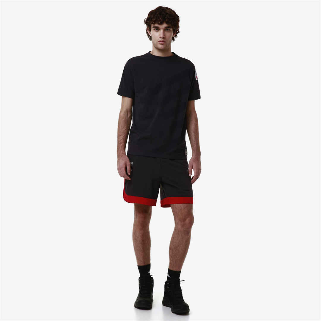T-shirt de ski unisexe bleu, coupe ajustée, avec logo de l'équipe brodé 01