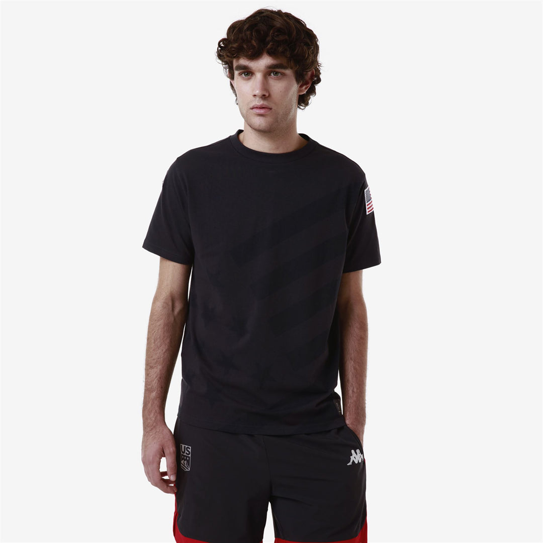 Blue Unisex Slim Fit Ski T-Shirt with Embroidered Team Logo main
