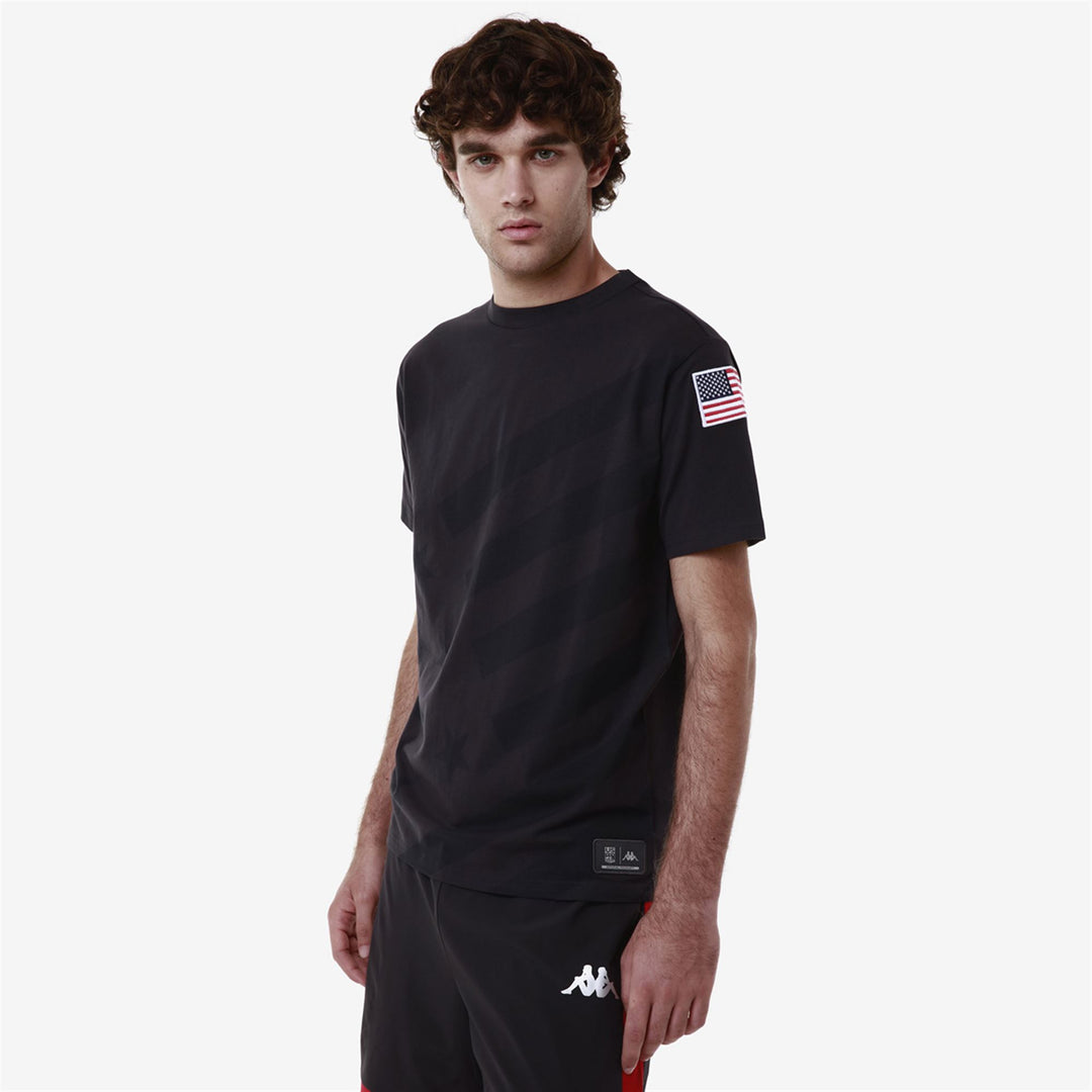Blue Unisex Slim Fit Ski T-Shirt with Embroidered Team Logo main