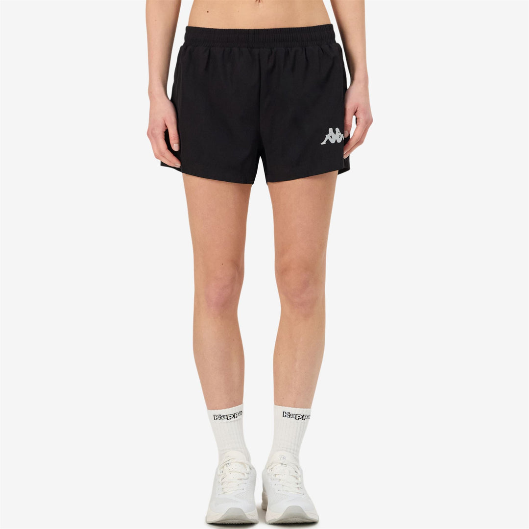 Black Women's Sport Running Shorts with Inner Mesh main