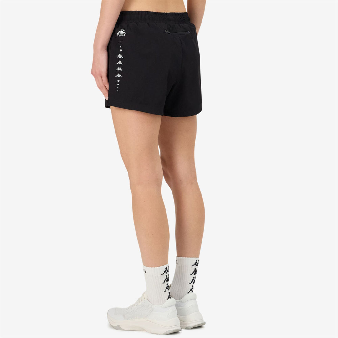Black Women's Sport Running Shorts with Inner Mesh main