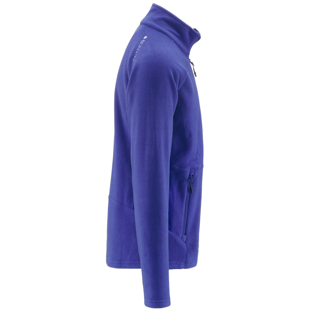 Chaqueta polar de esquí de corte entallado para hombre en color azul violeta con bolsillos con cremallera main