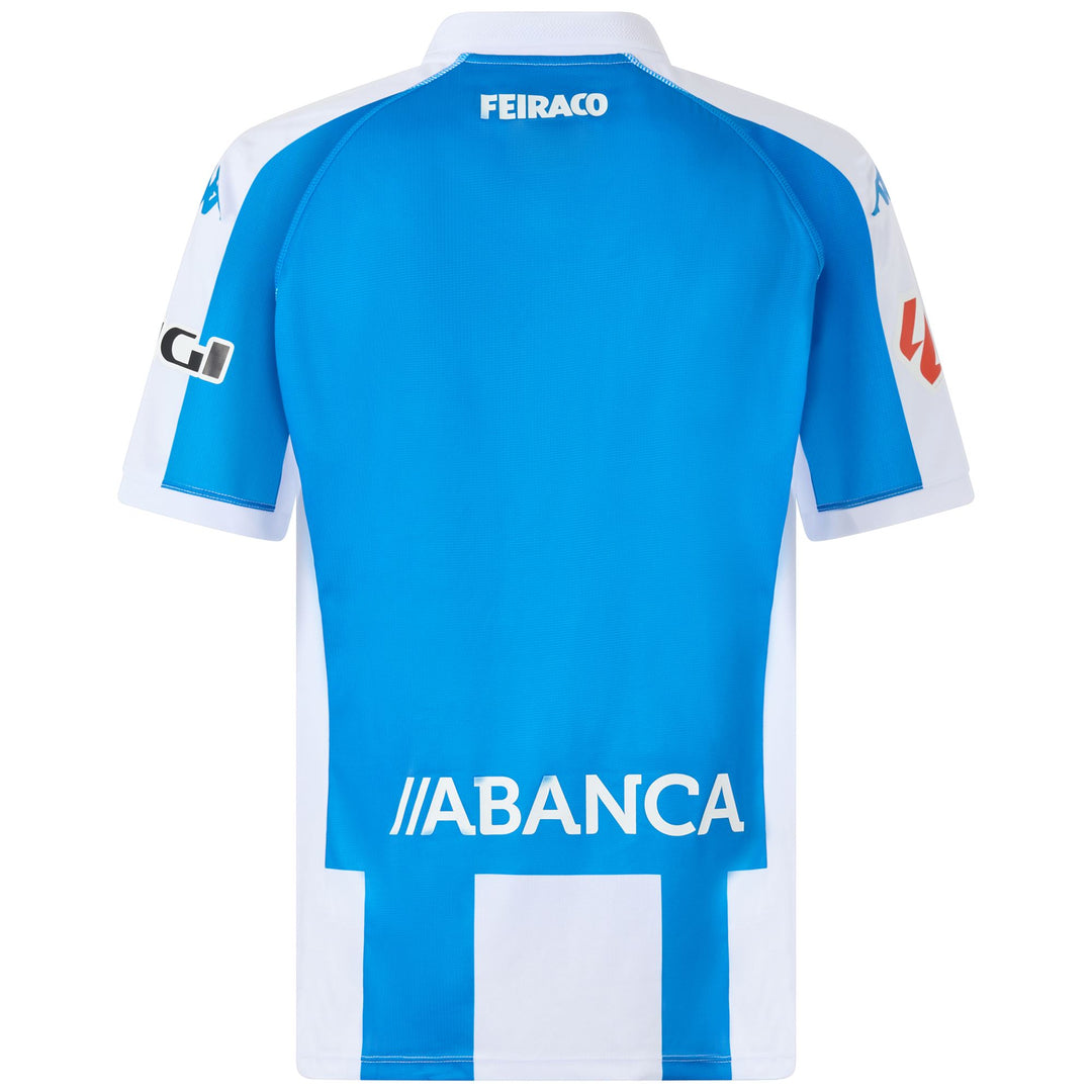 Maillot de football Deportivo de La Coruña bleu pour homme en tissu recyclé main