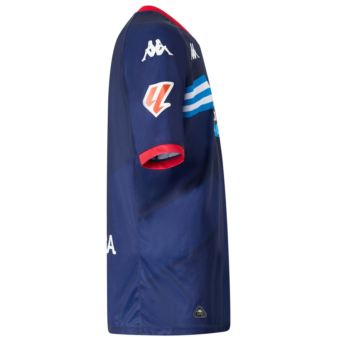 Blue Men's Recycled Football Active Jersey with Hydro-Way Protection main