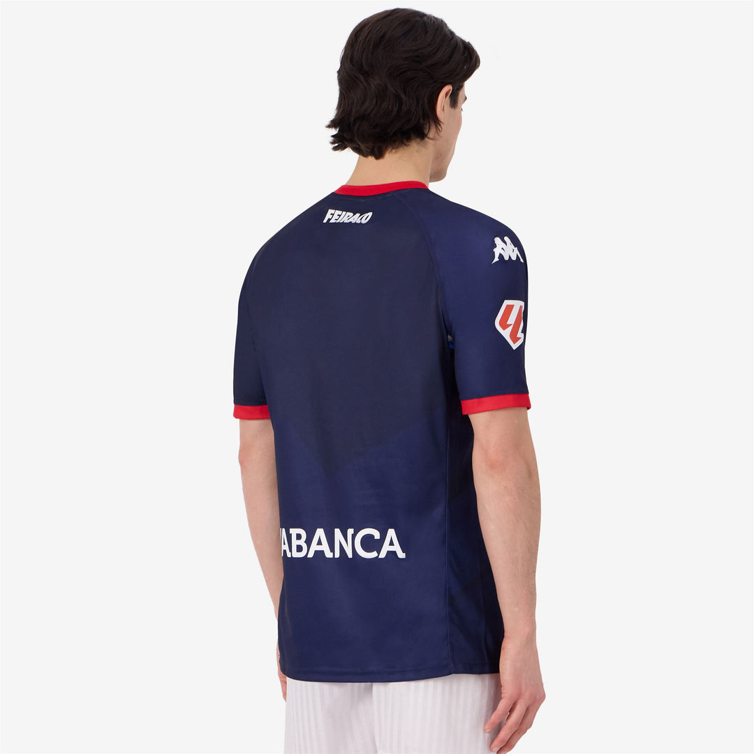 Blue Men's Recycled Football Active Jersey with Hydro-Way Protection main