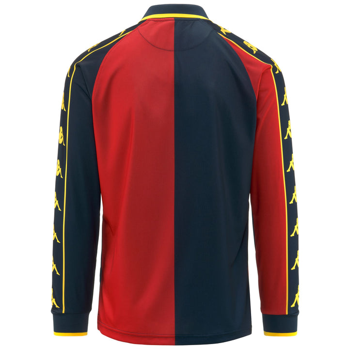 Active Jerseys Man KOMBAT 2024 GENOA Shirt BLUE DK-RED-YELLOW Dressed Side (jpg Rgb)		