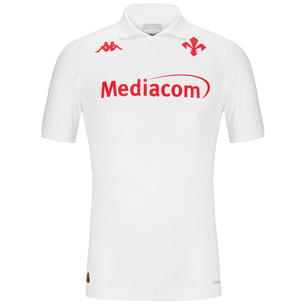White Men's ACF Fiorentina Football Shirt Slim Fit 02