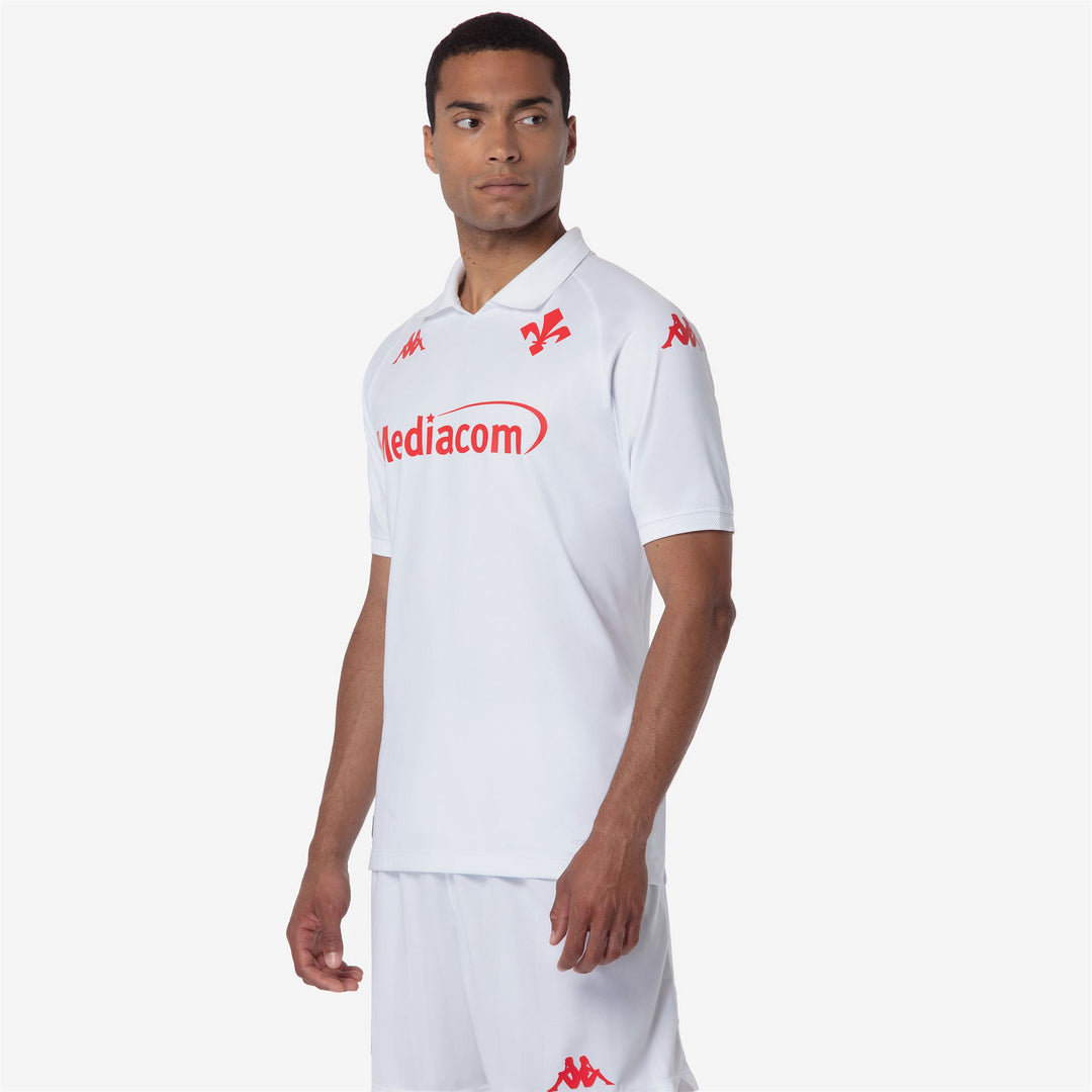 White Men's ACF Fiorentina Football Shirt Slim Fit main
