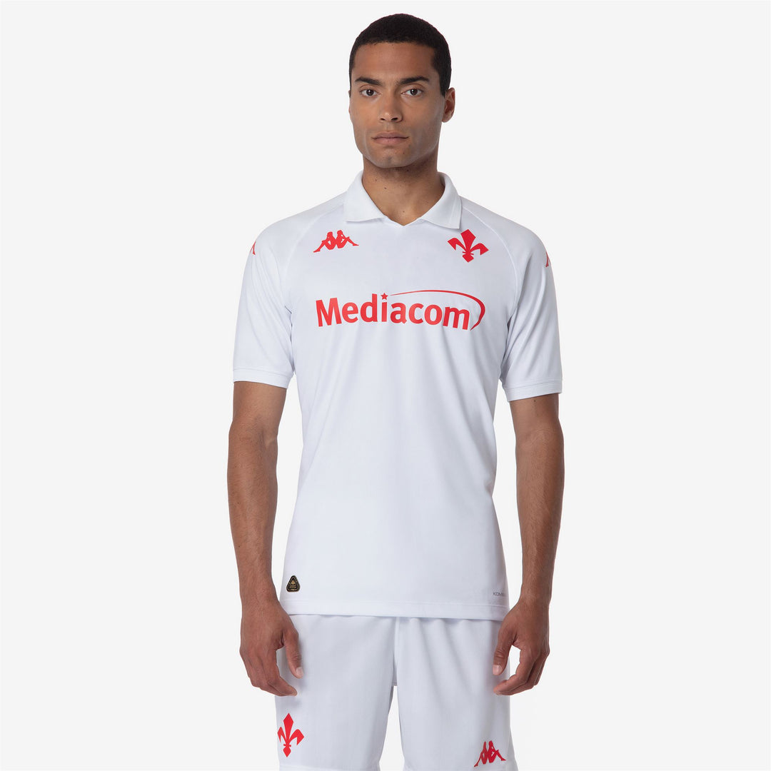White Men's ACF Fiorentina Football Shirt Slim Fit main