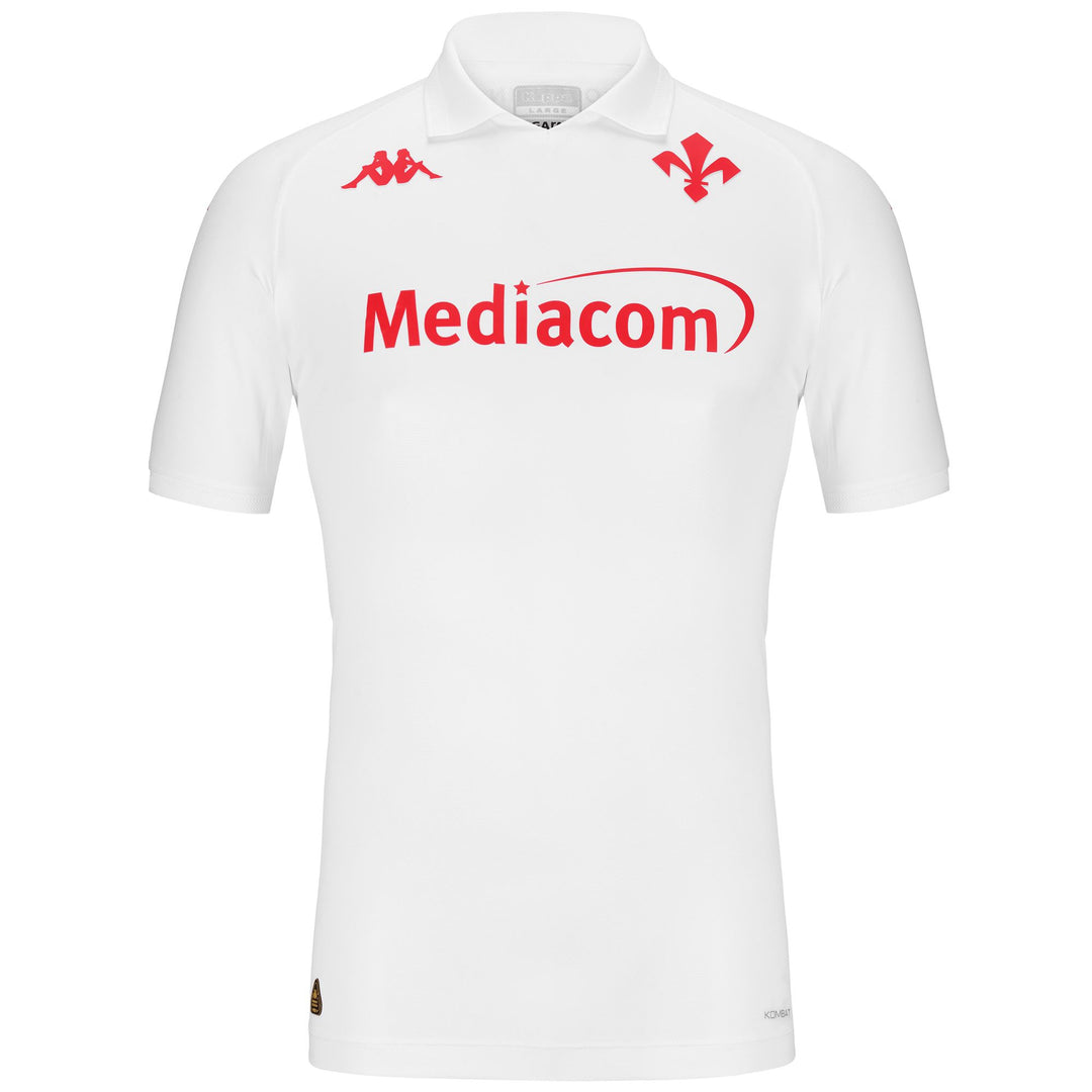White Men's ACF Fiorentina Football Shirt Slim Fit 01