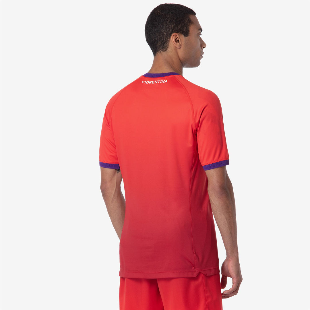 Maglia Attiva da Calcio Uomo Rosso Viola con Protezione Hydro-Way main