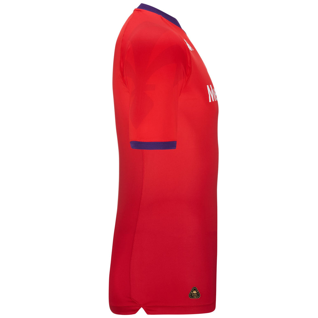 Maglia Attiva da Calcio Uomo Rosso Viola con Protezione Hydro-Way main