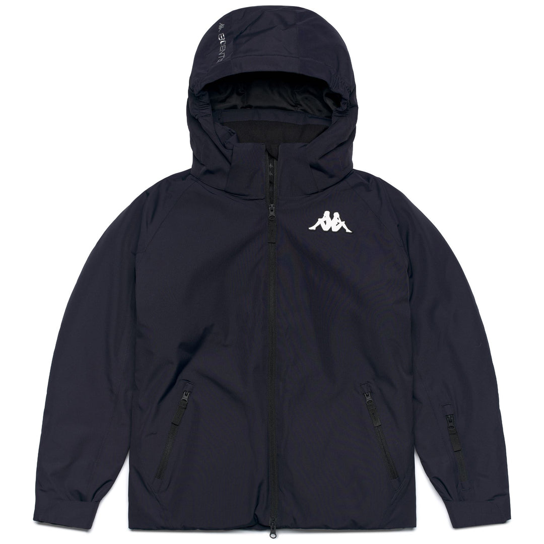 Blue Unisex Short Padded Jacket with Water Protection 01