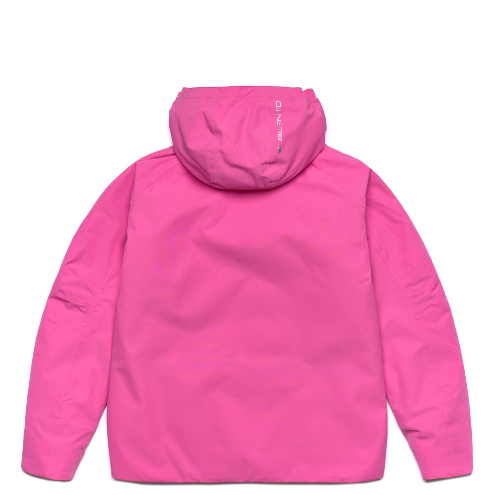 Fuchsia red Unisex Kids Short Padded Jacket with Waterproof Protection 02