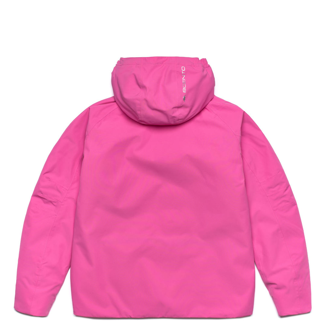 Fuchsia red Unisex Kids Short Padded Jacket with Waterproof Protection main