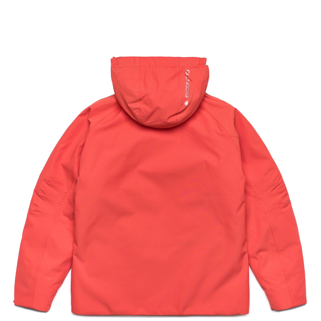 Orange Unisex Kid's Ski Padded Short Jacket with Waterproof Protection main