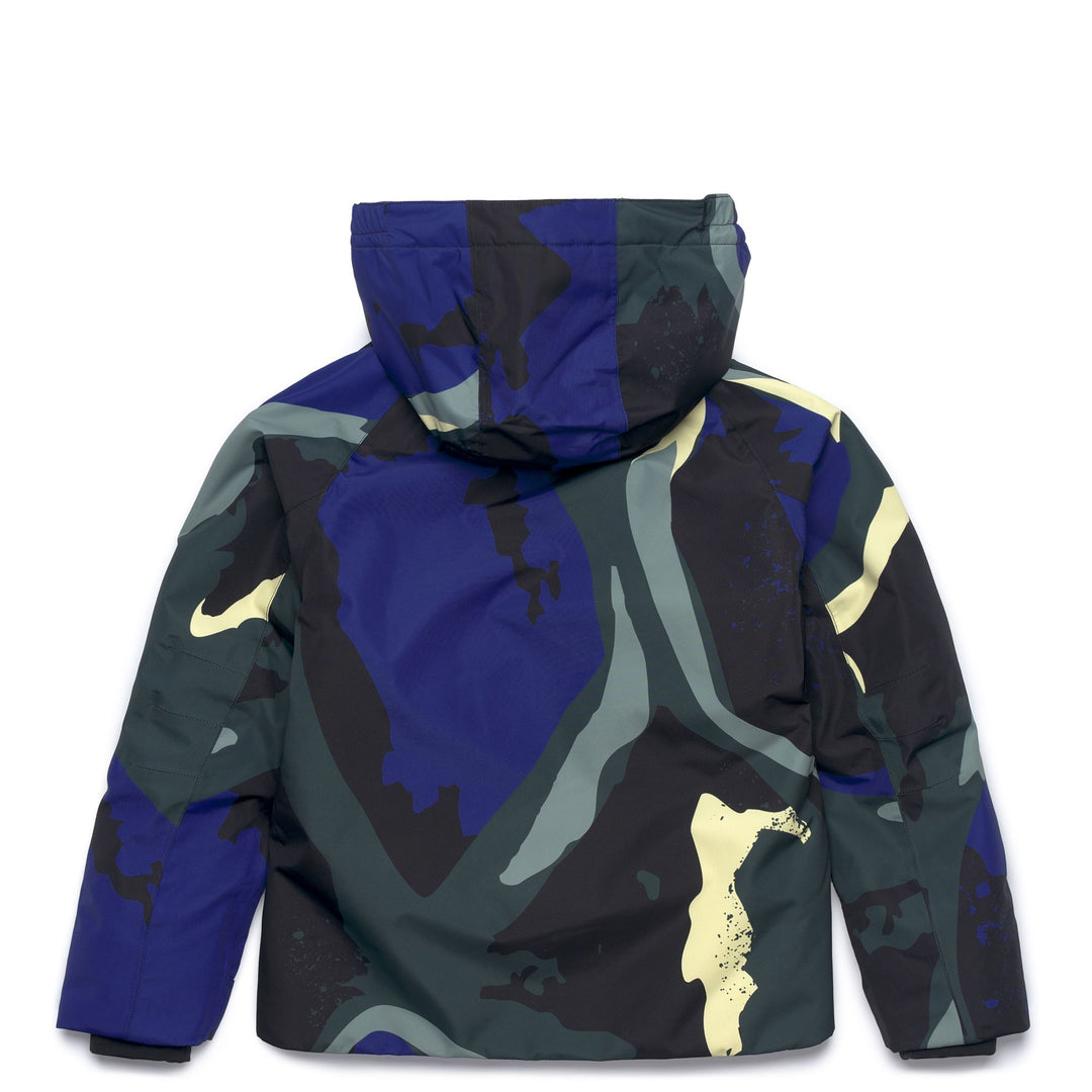 Giacca da Sci Bambino Nera e Verde con Protezione dall'Acqua main