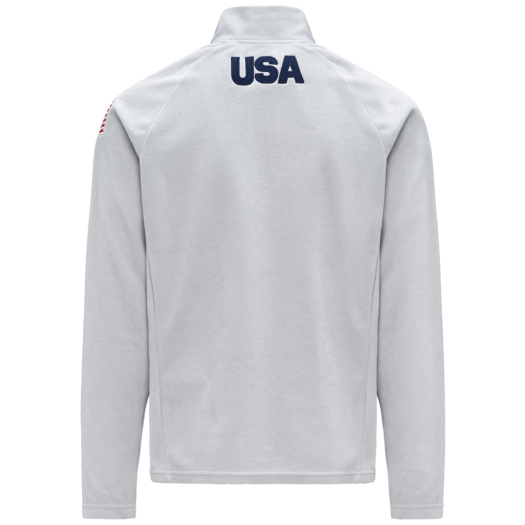 Pull de ski unisexe gris, coupe ajustée, avec demi-zip en polaire main