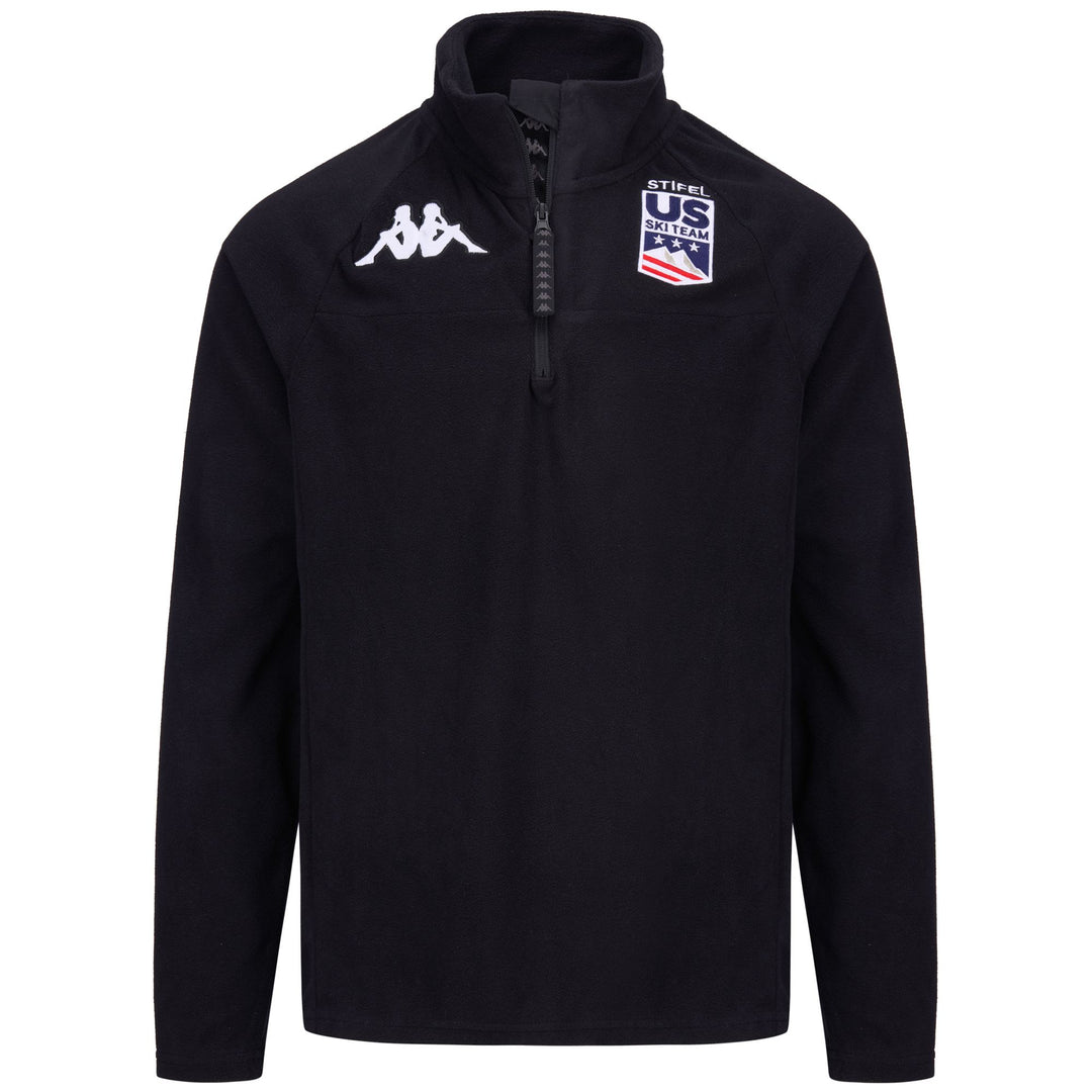 Navy Blue Unisex Ski Microfleece Jumper with Half Zip 01