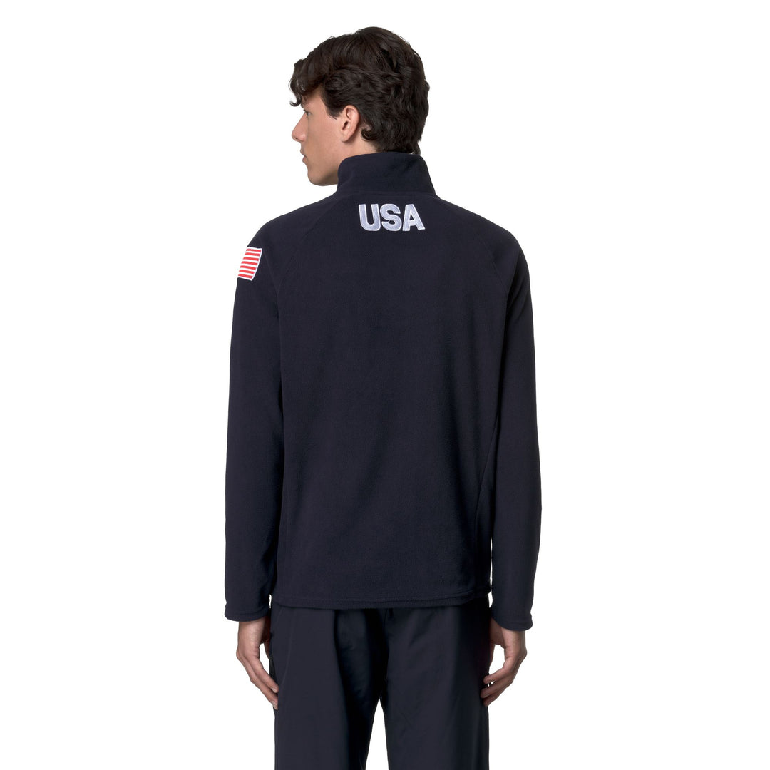 Unisex Blue Slim Fit Fleece Jumper for Skiing main