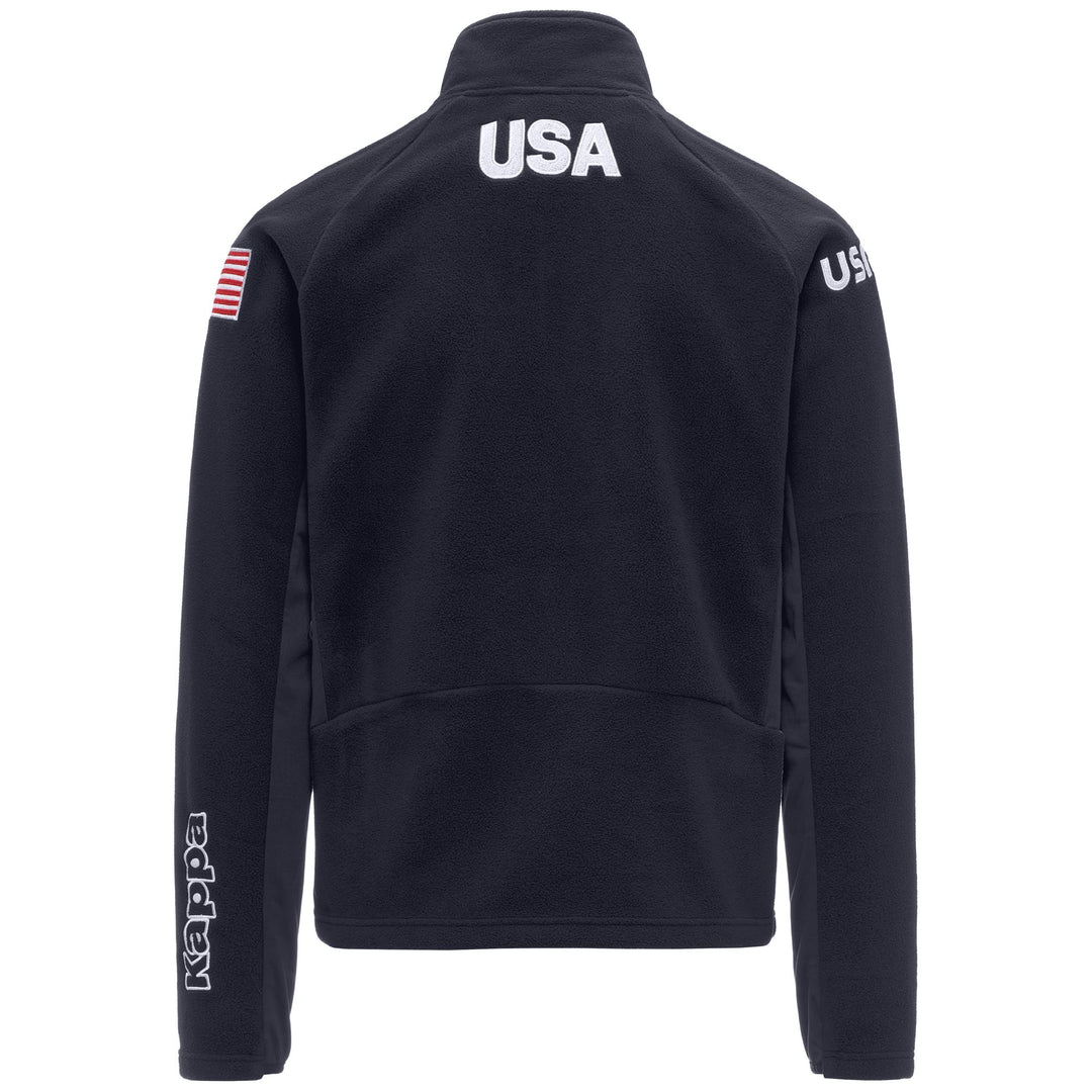 Blue men's Fleece Jacket with Zip Pockets and Slim Fit main