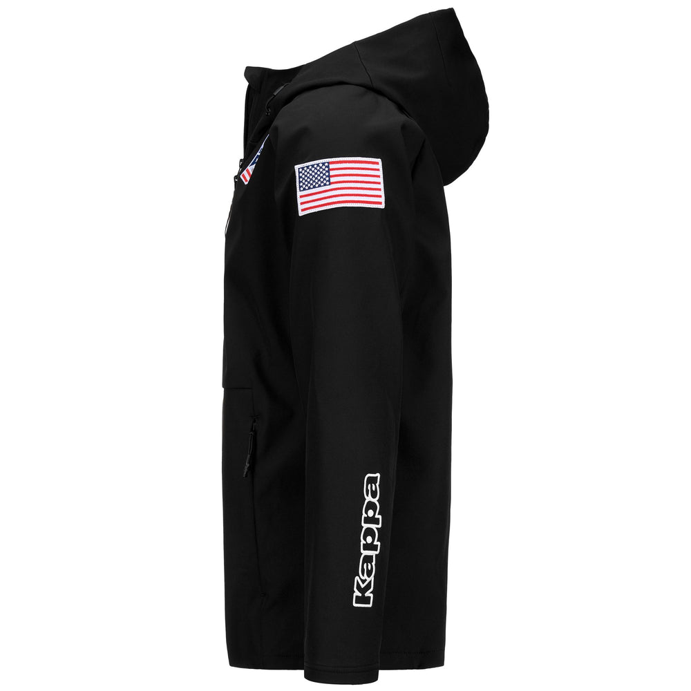 Black Unisex Regular Fit Fleece Hoodie for Ski 02
