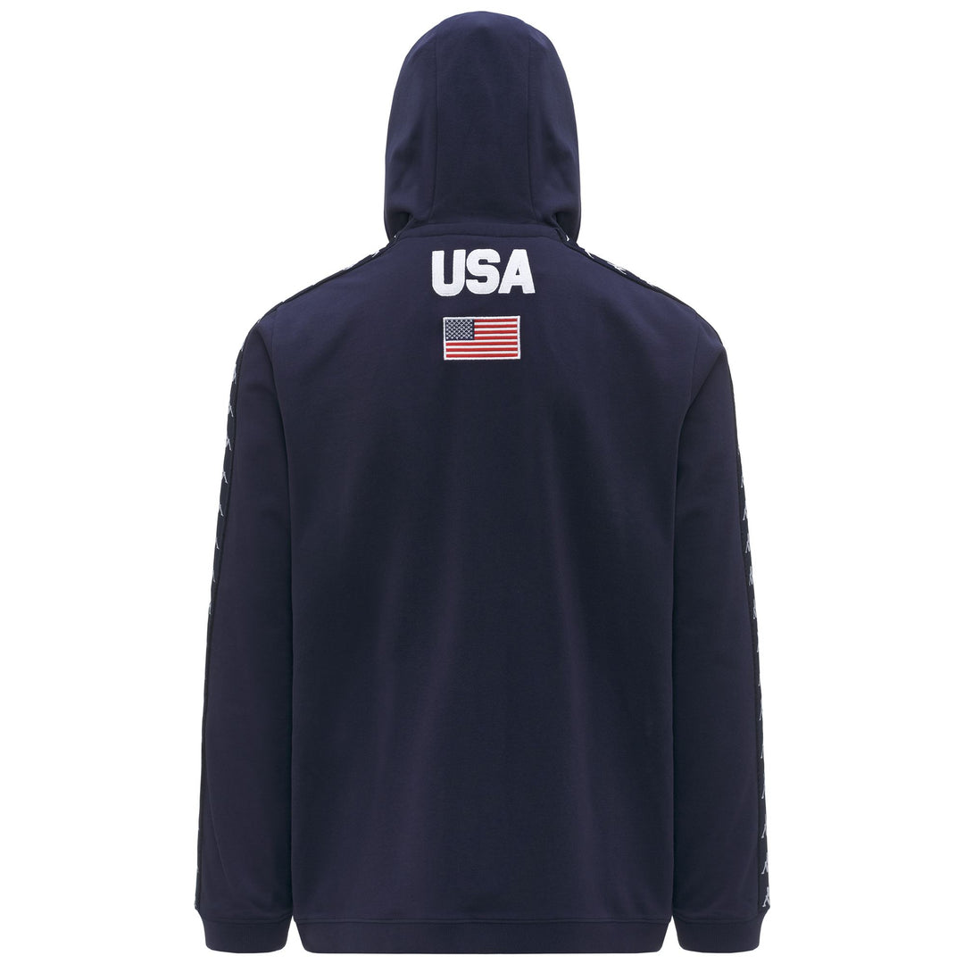 Sweat-shirt polaire de ski unisexe bleu, coupe classique main