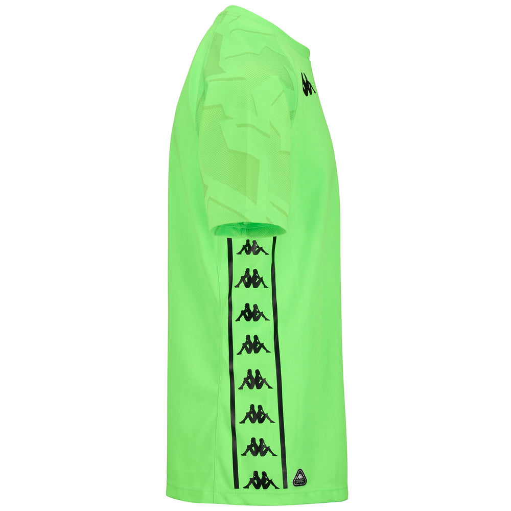 Maglia da portiere da uomo verde neon con protezione Hydro-Way 02