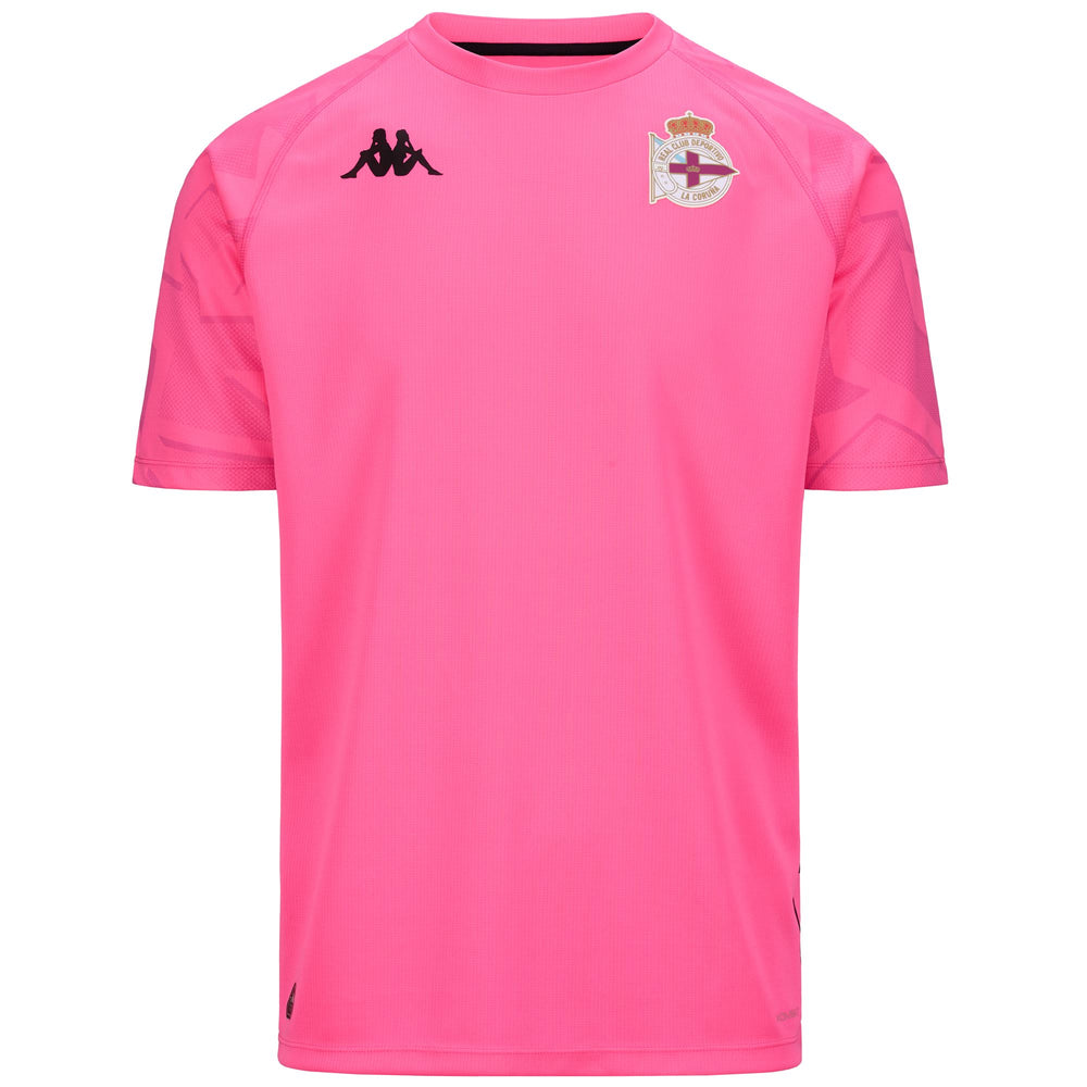 Maglia da portiere KOMBAT da uomo rosso neon con protezione Hydro-Way 02