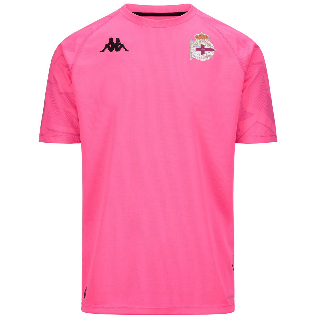 Maglia da portiere KOMBAT da uomo rosso neon con protezione Hydro-Way 01