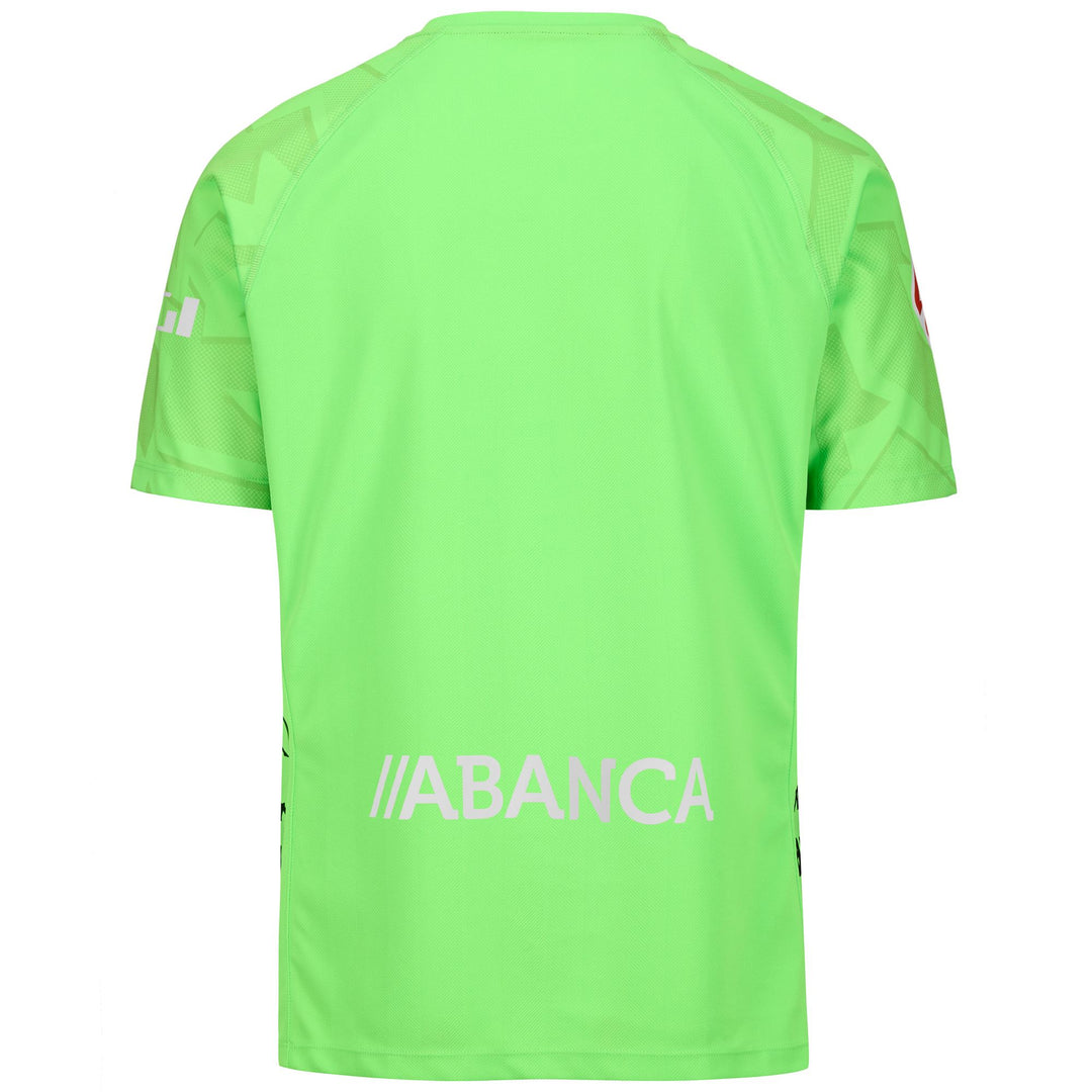 Neon Green Men's Deportivo de La Coruña Football Goalkeeper Shirt main