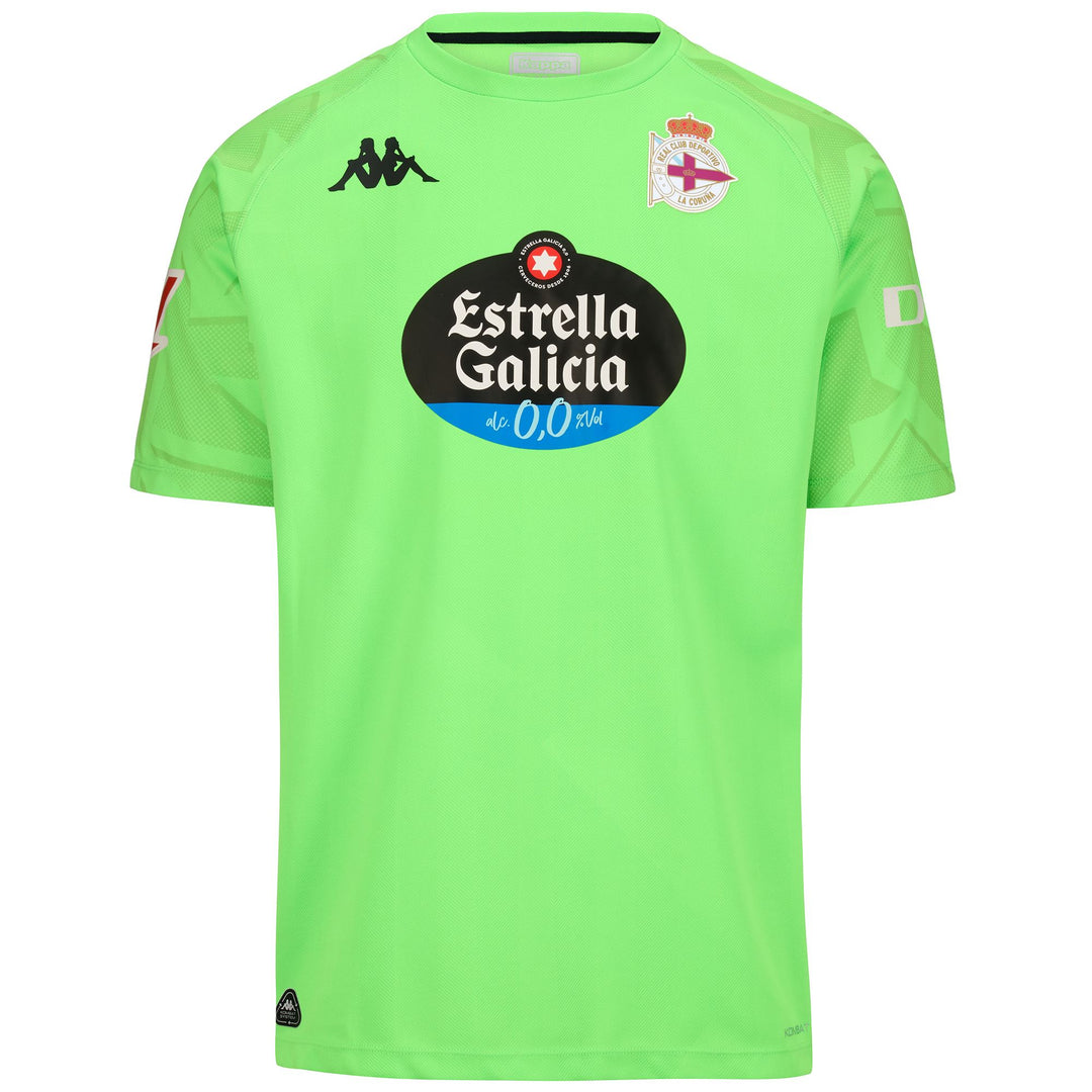Neon Green Men's Recycled Football Goalkeeper Shirt 01