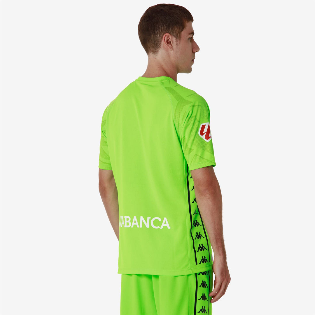 Neon Green Men's Deportivo de La Coruña Football Goalkeeper Shirt main