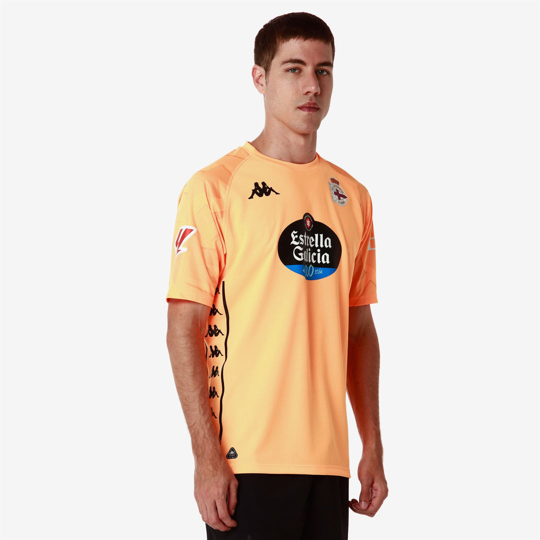 Camiseta de portero de fútbol para hombre en amarillo neón con protección Hydro-Way main