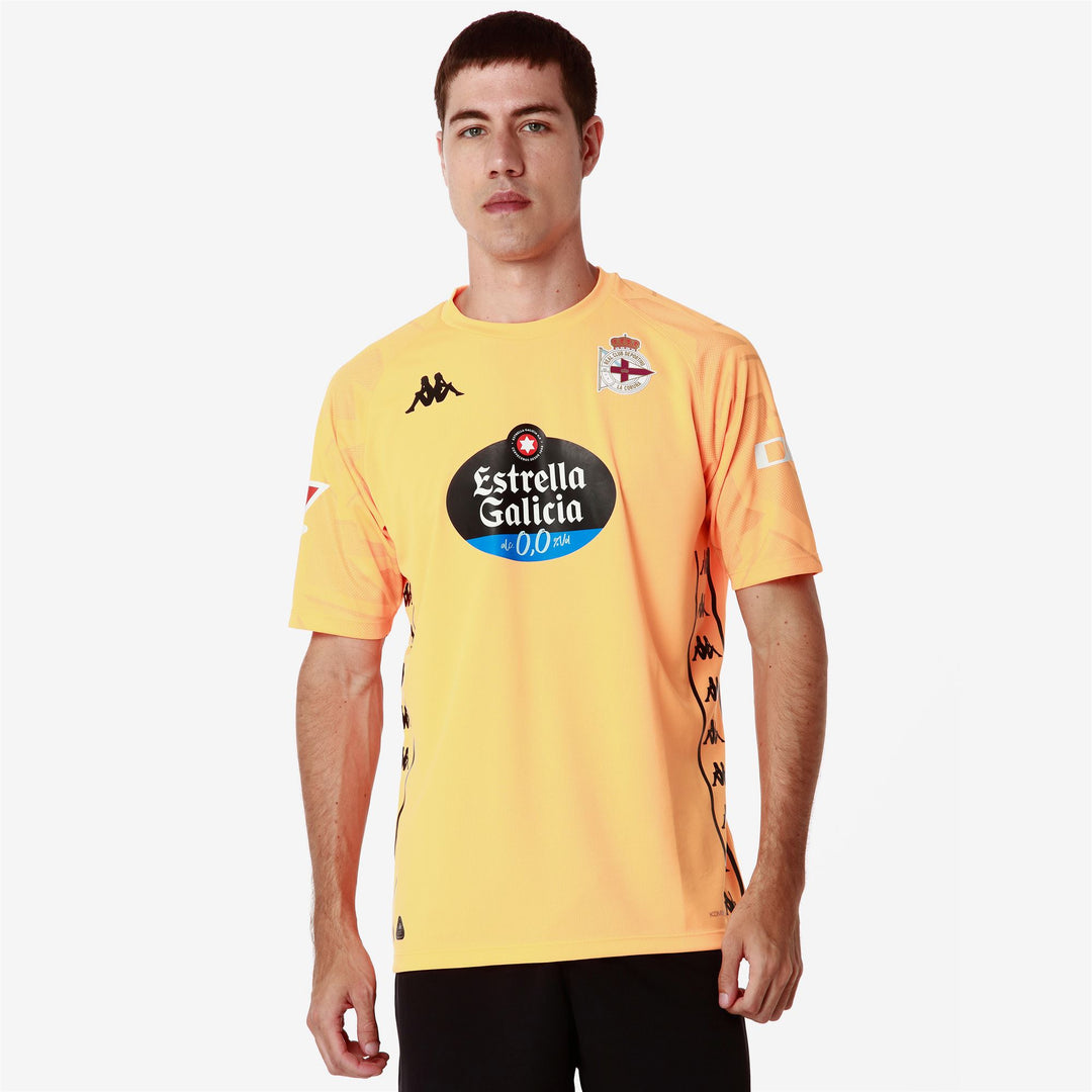 Camiseta de portero de fútbol para hombre en amarillo neón con protección Hydro-Way main