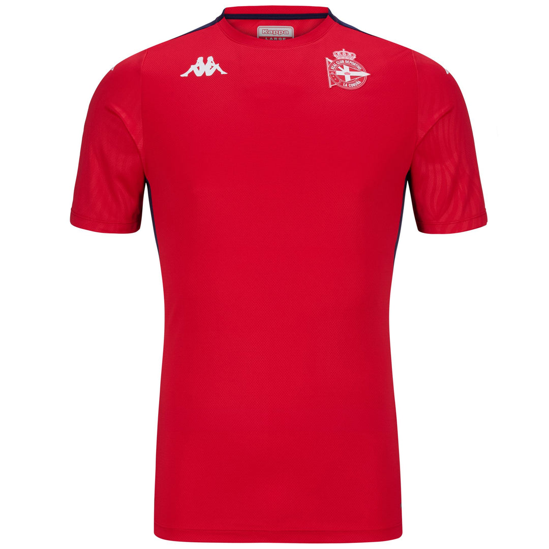 Camicia da uomo slim fit in jersey rosso e blu 01