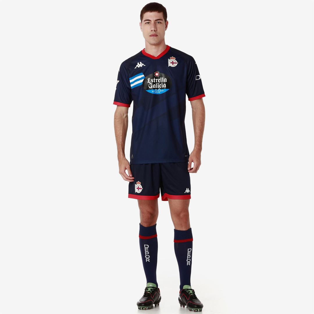 Blue Men's Real Deportivo de La Coruña Football Shorts main