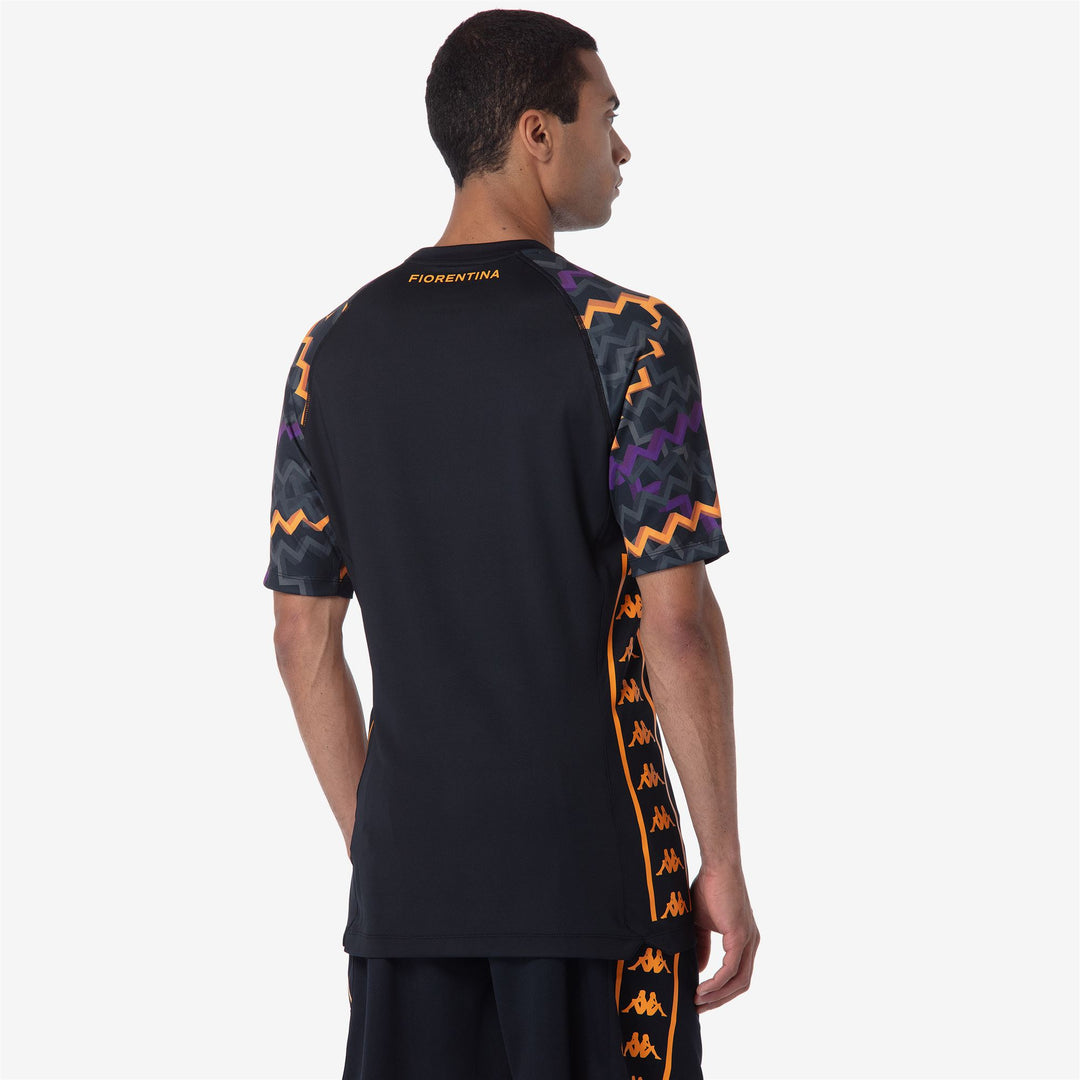 Maglia da portiere da calcio ACF Fiorentina da uomo nera vestibilità aderente main